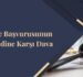 Vize Başvurusunun Reddi̇ne Karşı Dava