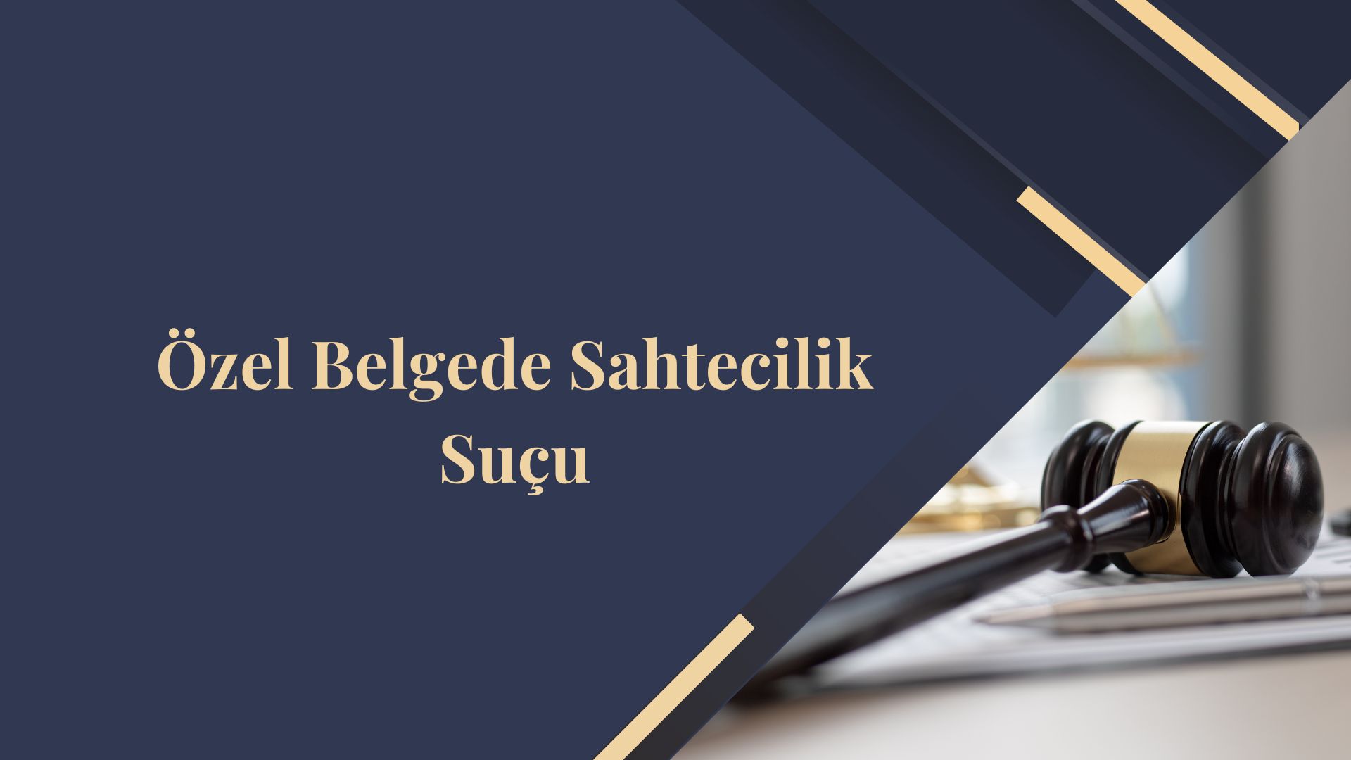 Özel Belgede Sahtecilik Suçu