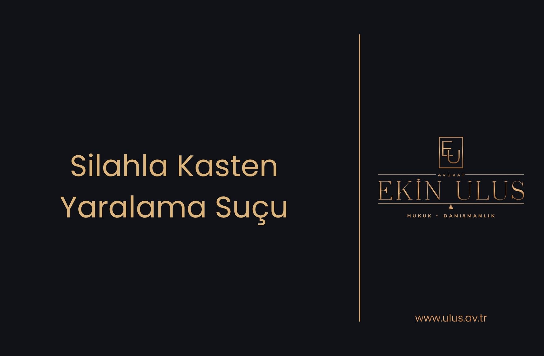 Silahla Kasten Yaralama Suçu