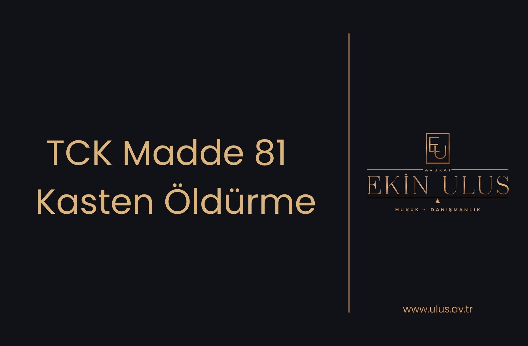 TCK Madde 81 - Kasten Öldürme