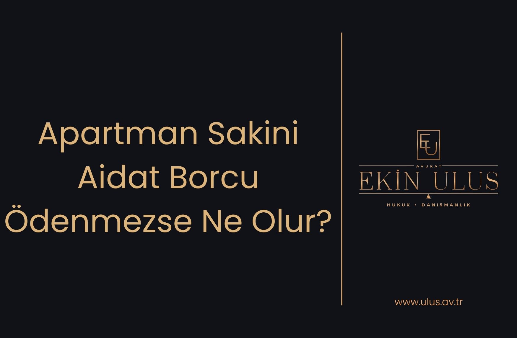 Apartman Sakini Aidat Borcu Ödenmezse Ne Olur?