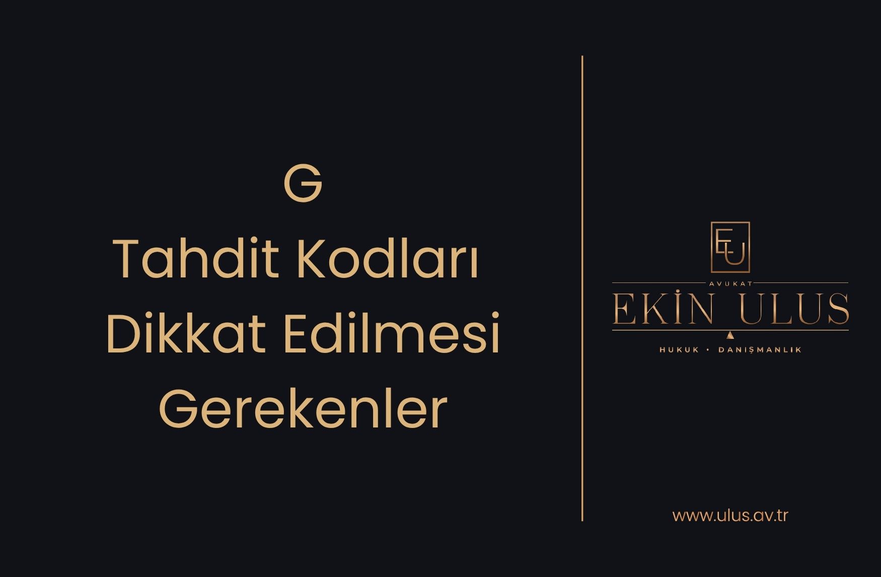 G Tahdit Kodları Dikkat Edilmesi Gerekenler