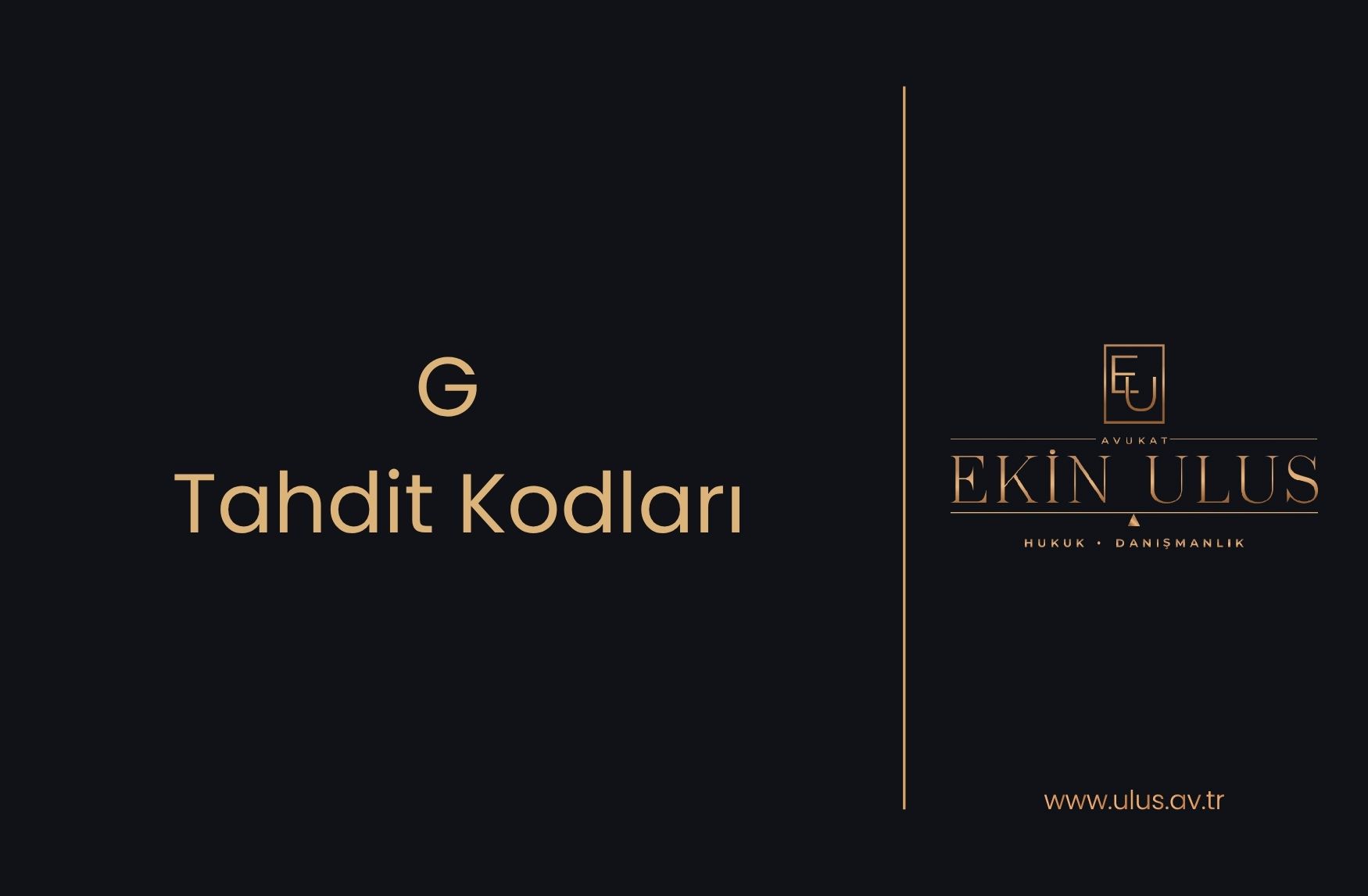 G Tahdit Kodları