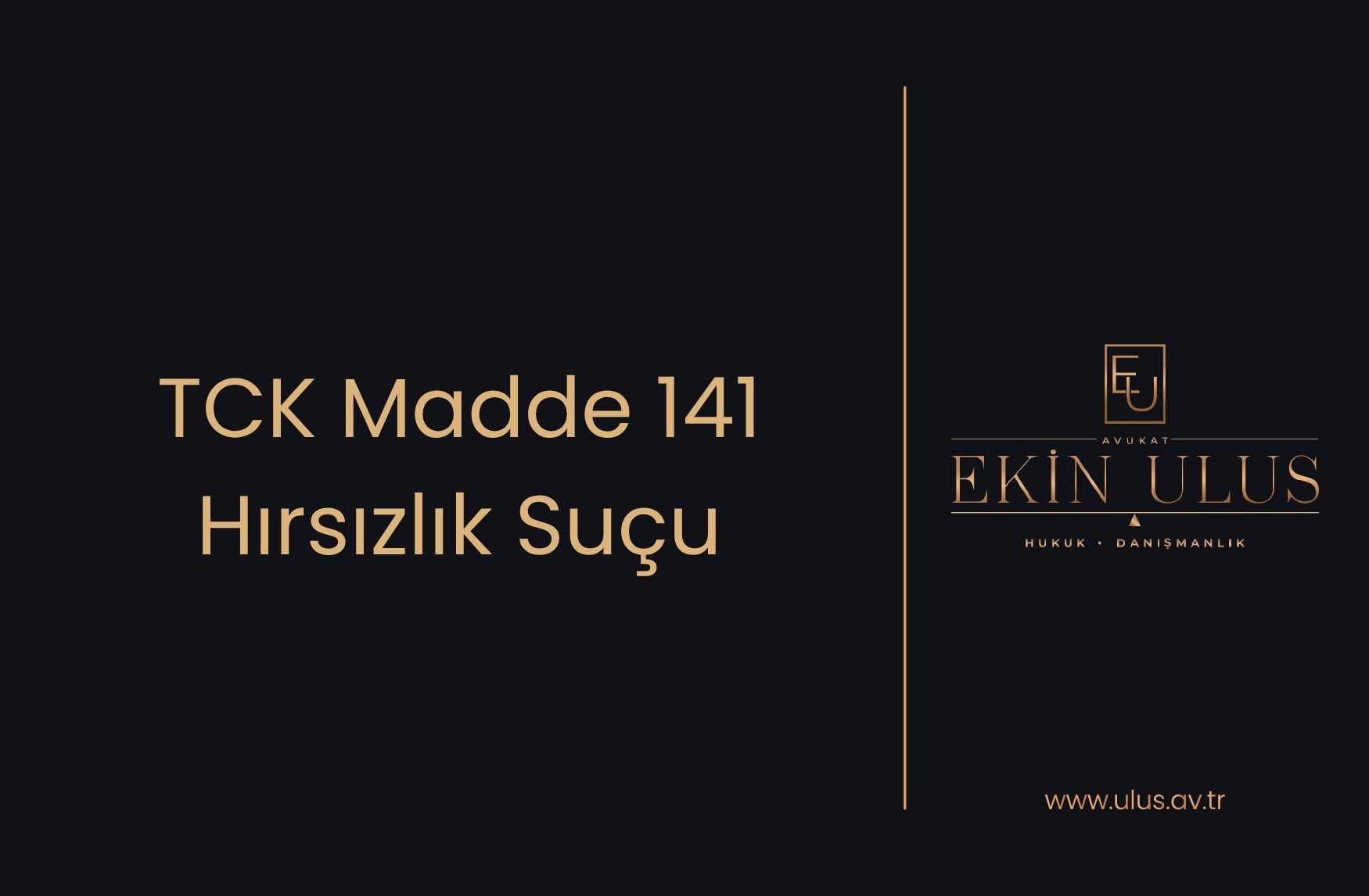 TCK Madde 141 - Hırsızlık Suçu