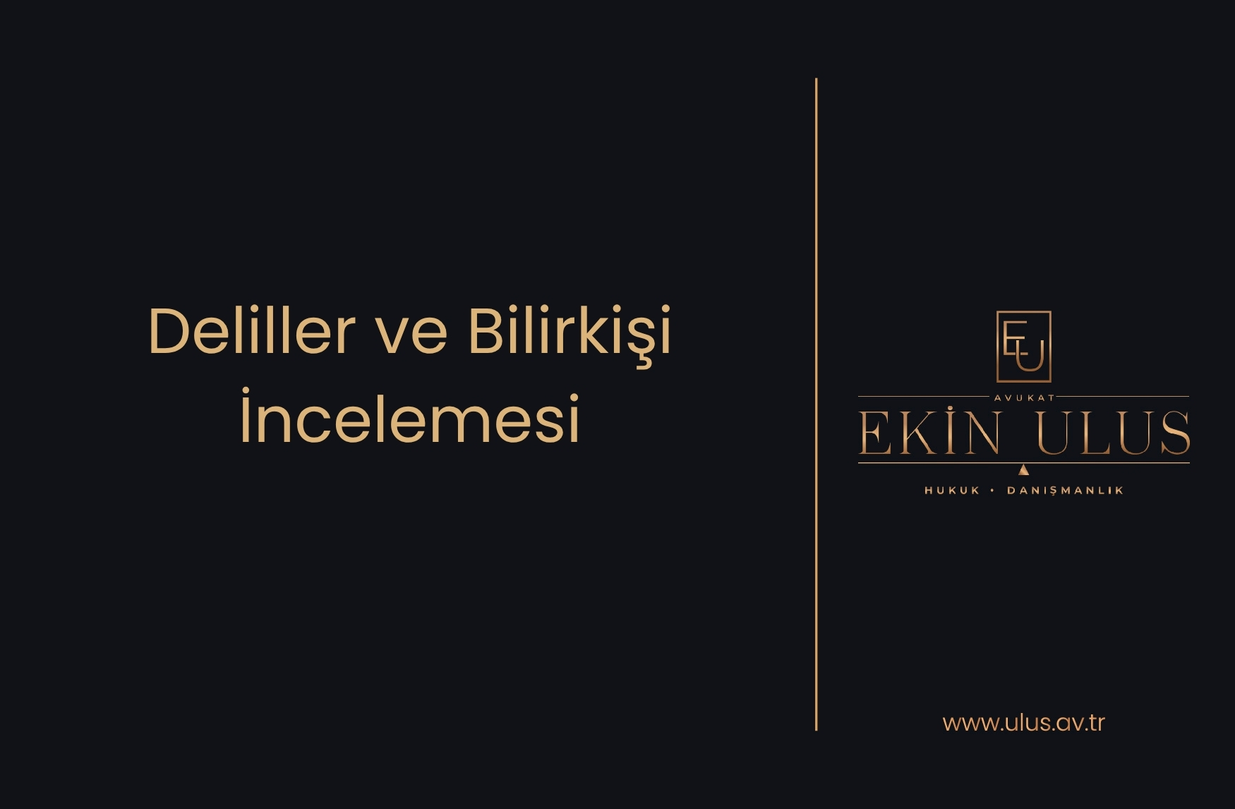 Deliller ve Bilirkişi İncelemesi