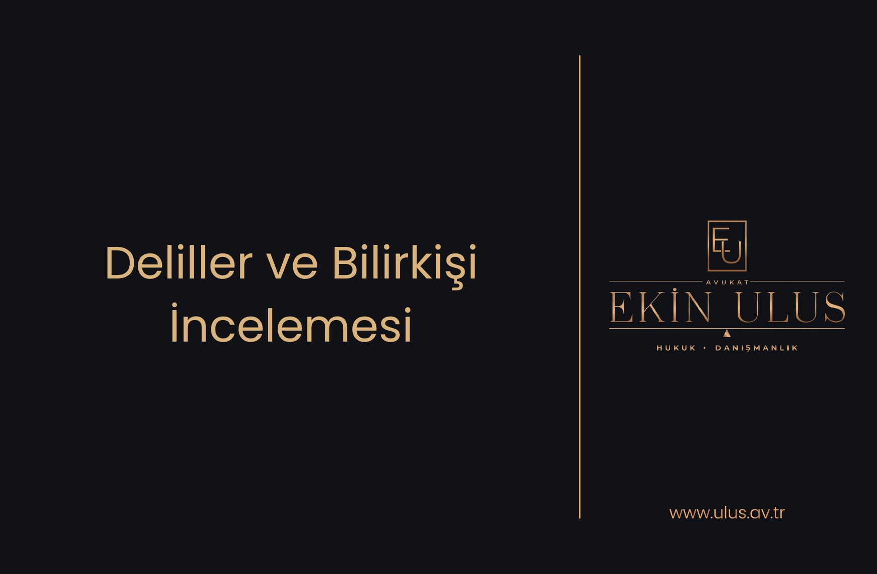Deliller ve Bilirkişi İncelemesi