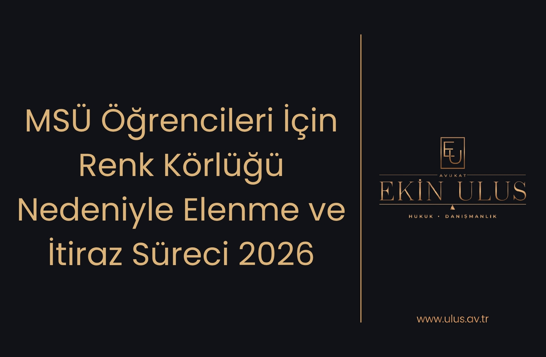 MSÜ Öğrencileri İçin Renk Körlüğü Nedeniyle Elenme ve İtiraz Süreci 2026