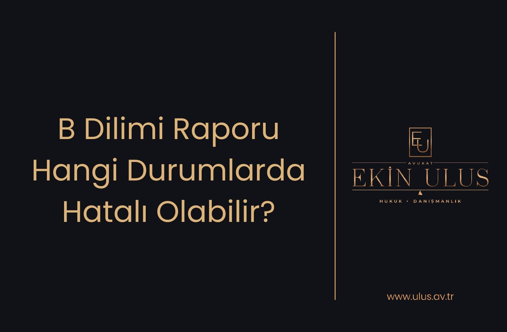 B Dilimi Raporu Hangi Durumlarda Hatalı Olabilir?