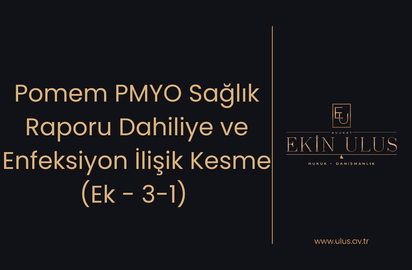 Pomem PMYO Sağlık Raporu Dahiliye ve Enfeksiyon İlişik Kesme (Ek - 3-1) İtiraz ve Dava Süreci