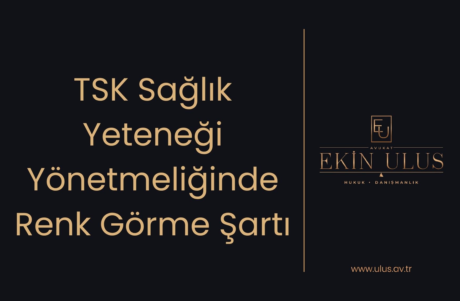 TSK Sağlık Yeteneği Yönetmeliğinde Renk Görme Şartı