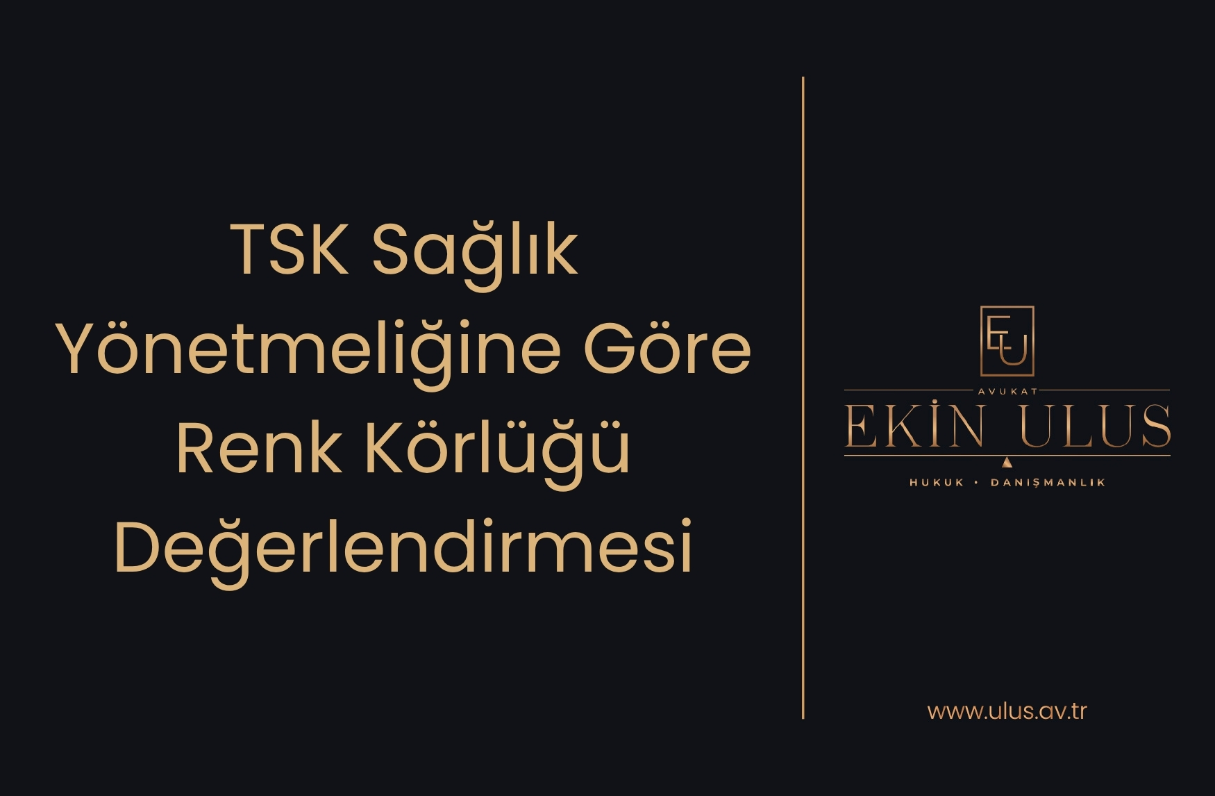 TSK Sağlık Yönetmeliğine Göre Renk Körlüğü Değerlendirmesi