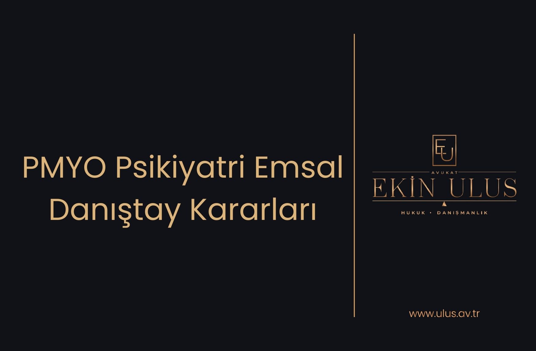 PMYO Psikiyatri Emsal Danıştay Kararları