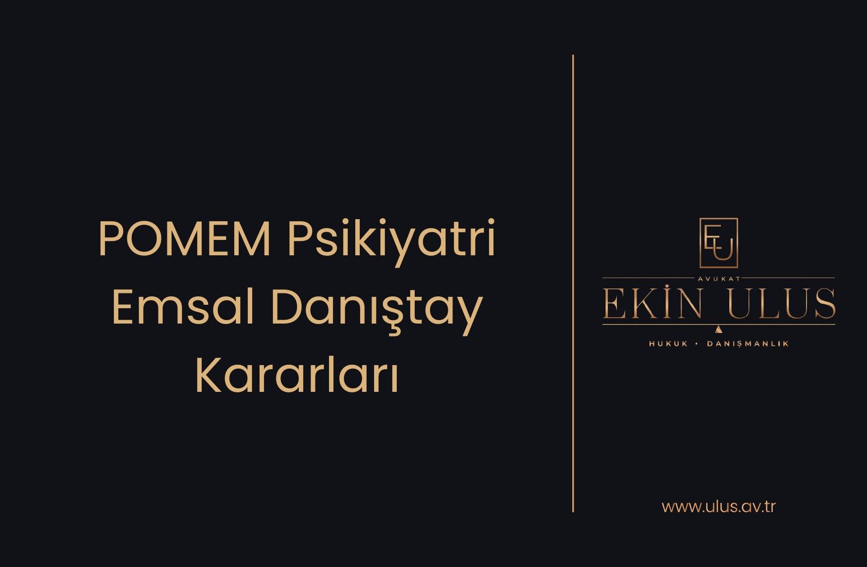 POMEM Psikiyatri Emsal Danıştay Kararları