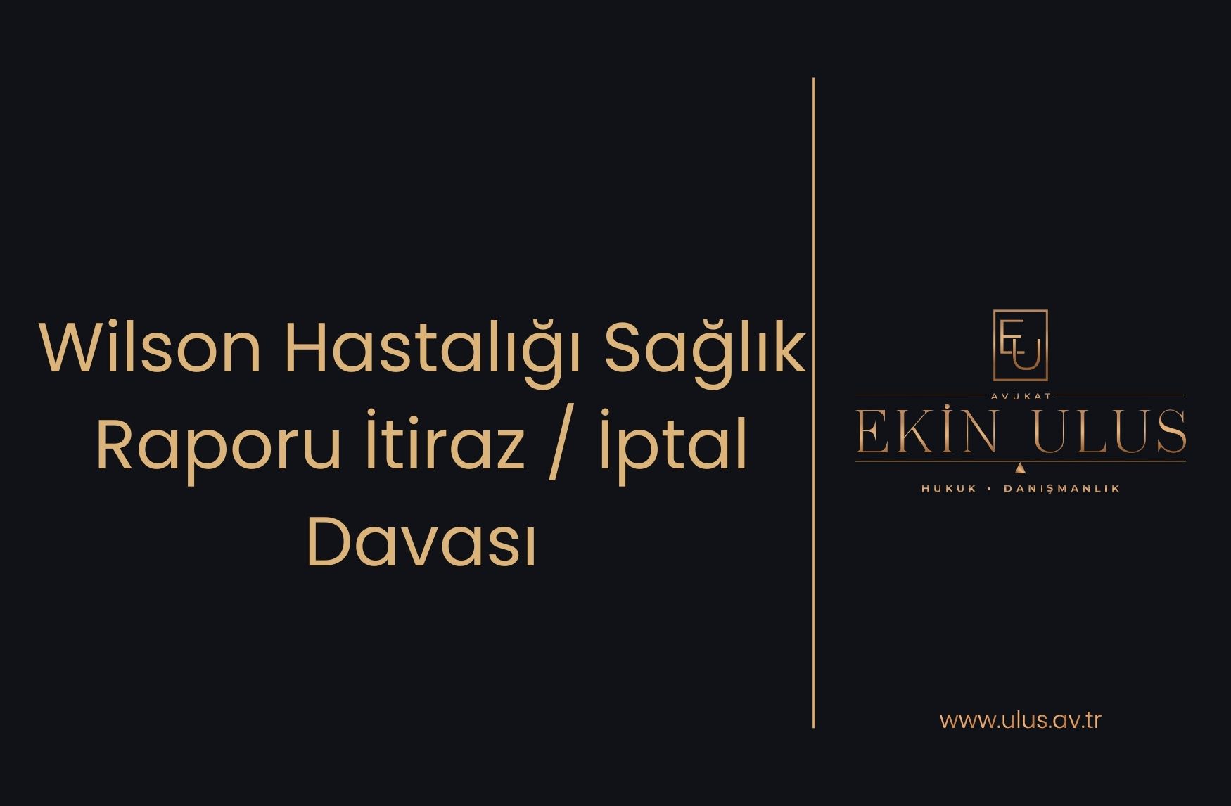 Wilson Hastalığı Sağlık Raporu İtiraz / İptal Davası