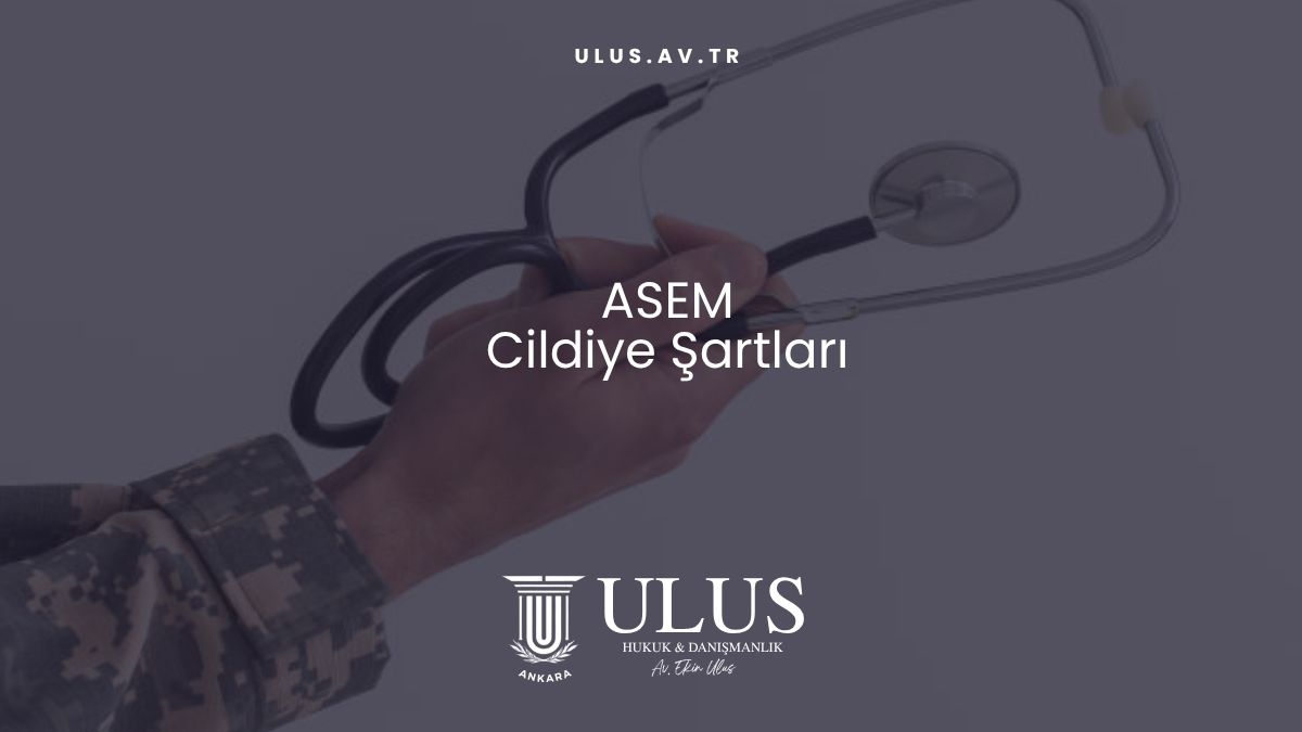 ASEM Cildiye Şartları